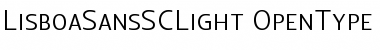 Download Lisboa Sans SC Light Regular Font Title Preview