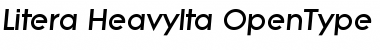 Download Litera-HeavyIta Regular Font Title Preview