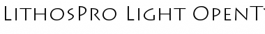 Download Lithos Pro Light Font Title Preview