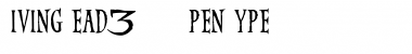 Download Living Dead 3 DEMO Regular Font Title Preview