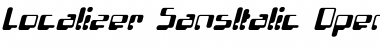 Download Localizer SansItalic Font Title Preview