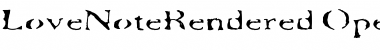 Download LoveNote Rendered Font Title Preview