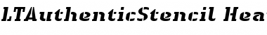 Download LTAuthenticStencil Regular Font Title Preview Download LTAuthenticStencil Regular Font Title Preview