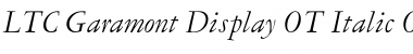 Download LTC Garamont Display OT Italic Font Title Preview Download LTC Garamont Display OT Italic Font Title Preview