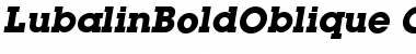 Download Lubalin BoldOblique Font Title Preview
