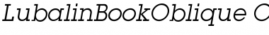 Download Lubalin BookOblique Font Title Preview