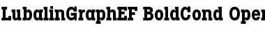 Download LubalinGraphEF BoldCond Font Title Preview