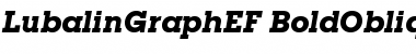 Download LubalinGraphEF BoldOblique Font Title Preview Download LubalinGraphEF BoldOblique Font Title Preview