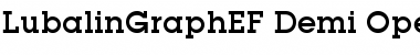 Download LubalinGraphEF Demi Font Title Preview