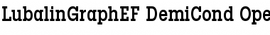 Download LubalinGraphEF DemiCond Font Title Preview Download LubalinGraphEF DemiCond Font Title Preview
