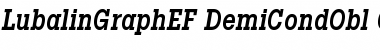 Download LubalinGraphEF DemiCondObl Font Title Preview