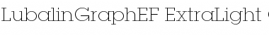 Download LubalinGraphEF ExtraLight Font Title Preview