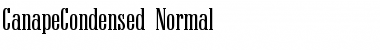 Download CanapeCondensed Normal Font