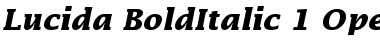 Download Lucida Bold Italic Font