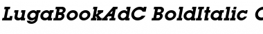 Download LugaBookAdC Bold Italic Font Title Preview