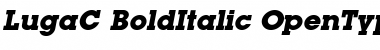 Download LugaC Bold Italic Font Title Preview