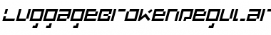 Download LuggageBroken RegularObl Font Title Preview