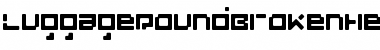 Download LuggageRoundBroken Heavy Font Title Preview