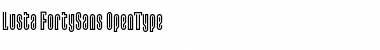 Download Lusta FortySans Font Title Preview