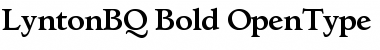 Download Lynton BQ Regular Font Title Preview Download Lynton BQ Regular Font Title Preview