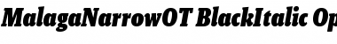 Download Malaga Narrow OT Font