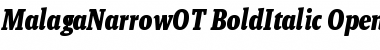 Download Malaga Narrow OT Font