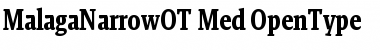 Download Malaga Narrow OT Font