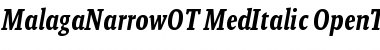 Download Malaga Narrow OT Font
