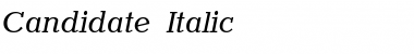 Download Candidate Italic Font