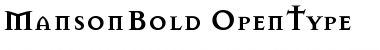Download Manson Bold Font