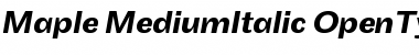Download Maple Medium Italic Font
