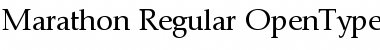 Download Marathon-Regular Regular Font