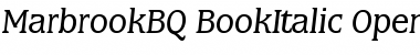 Download Marbrook BQ Regular Font
