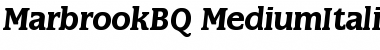 Download Marbrook BQ Regular Font