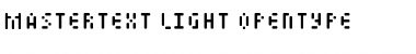 Download Mastertext Light Font