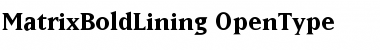 Download MatrixBoldLining Regular Font