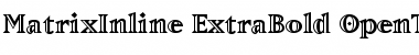 Download MatrixInline-ExtraBold Extra Bold Font