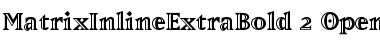 Download MatrixInlineExtraBold Regular Font