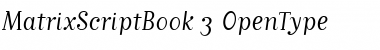 Download MatrixScriptBook Regular Font