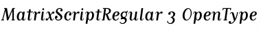 Download MatrixScriptRegular Regular Font