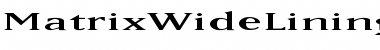 Download MatrixWideLining Regular Font
