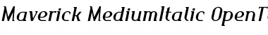 Download Maverick MediumItalic Font