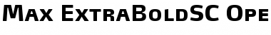 Download Max-ExtraBoldSC Regular Font