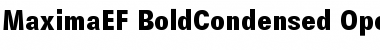 Download MaximaEF-BoldCondensed Regular Font