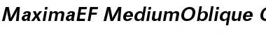 Download MaximaEF MediumOblique Font