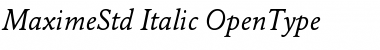 Download Maxime Std Italic Font