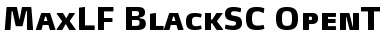 Download MaxLF-BlackSC Regular Font
