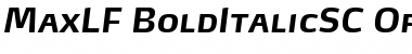 Download MaxLF-BoldItalicSC Regular Font
