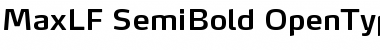 Download MaxLF-SemiBold Regular Font