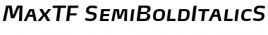 Download MaxTF-SemiBoldItalicSC Regular Font